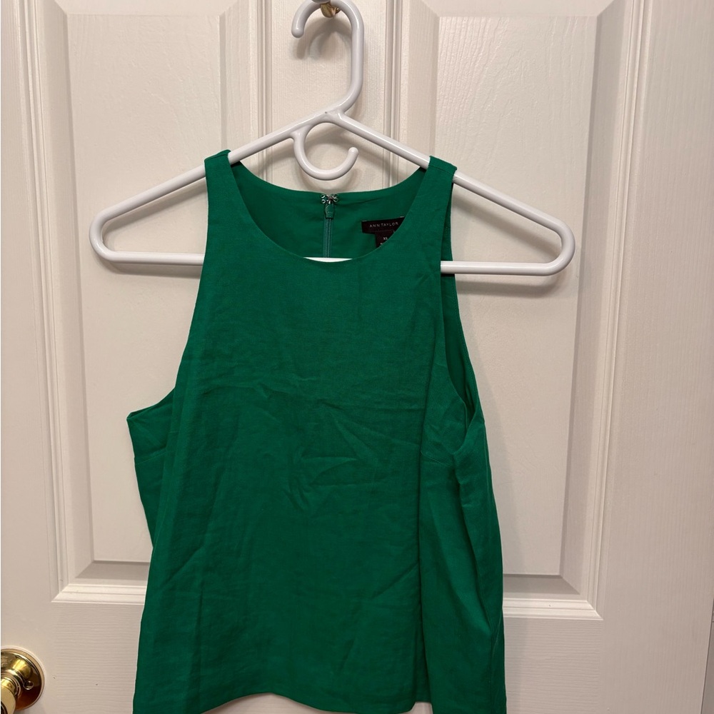 Ann Taylor Emerald Green Tank Top